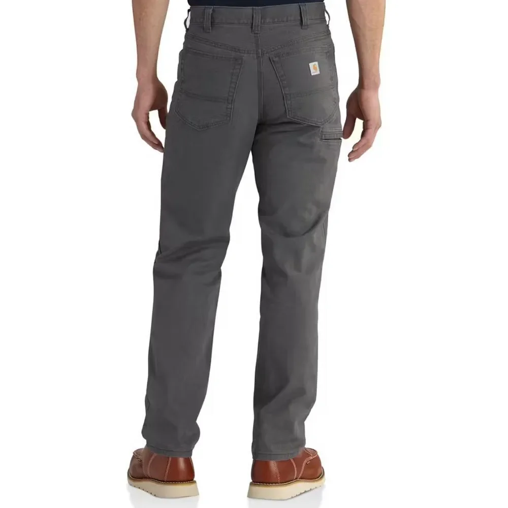 Carhartt Pants Men's 40X30 Gray Rugged Flex Canvas Relaxed Fit Work